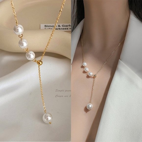 Elegant And Luxurious High Imitation Pearl Pendant Necklace - Picture 7 of 7